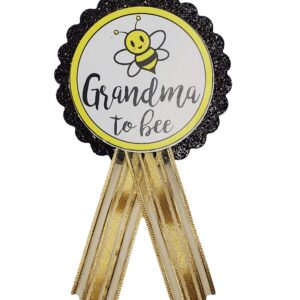 Grandma to Be Pin Baby Shower Bee Badge for Nona to wear Sprinkle Gender Reveal by Amy's Bubbling Boutique