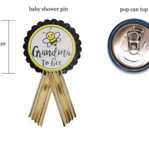 Grandma to Be Pin Baby Shower Bee Badge for Nona to wear Sprinkle Gender Reveal by Amy's Bubbling Boutique