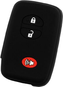 keyguardz keyless entry remote car smart key fob shell cover soft rubber case for toyota rav4 highlander venza 4runner landcruiser