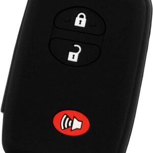 KeyGuardz Keyless Entry Remote Car Smart Key Fob Shell Cover Soft Rubber Case for Toyota Rav4 Highlander Venza 4Runner Landcruiser