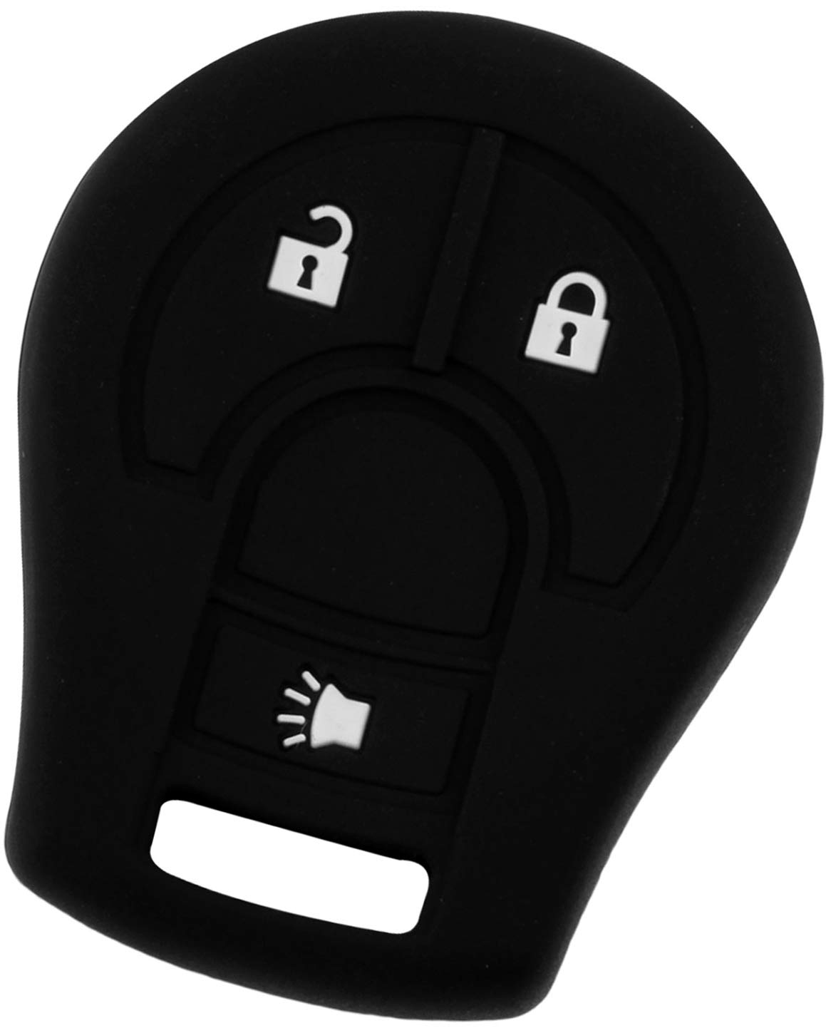 KeyGuardz Keyless Entry Remote Car Key Fob Outer Shell Cover Soft Rubber Case for Nissan Rogue Juke CWTWB1U751