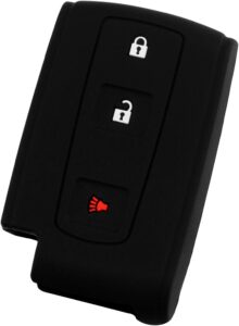 keyguardz keyless entry remote car smart key fob outer shell cover soft rubber case for toyota prius mozb31tg, mozb31eg