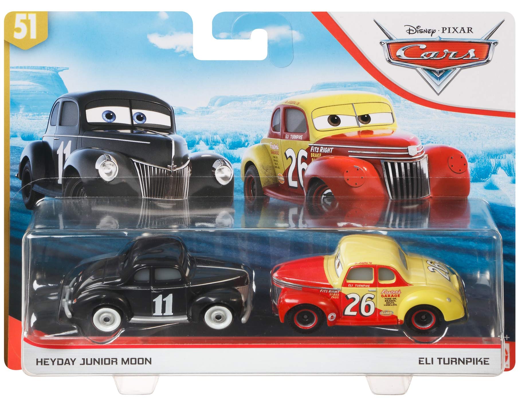 Disney Pixar Cars Heyday Junior Moon and Eli Turnpike 2-Pack