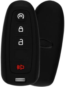 keyguardz keyless entry remote car smart key fob outer shell cover soft rubber case for ford m3n5wy8609