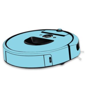 mightyskins skin compatible with irobot roomba i7 robot vacuum - solid baby blue | protective, durable, and unique vinyl decal wrap cover | easy to apply, remove, and change styles | made in the usa