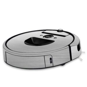 mightyskins skin compatible with irobot roomba i7 robot vacuum - cold steel | protective, durable, and unique vinyl decal wrap cover | easy to apply, remove, and change styles | made in the usa