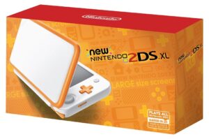 nintendo new 2ds xl - white + orange (renewed)