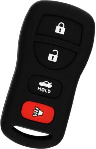 keyguardz keyless entry remote car key fob outer shell cover soft rubber protective case for nissan infiniti kbrastu15