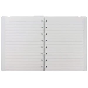 Filofax 115100 Notebook, Impression, A5, Gray White