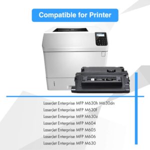 TRUE IMAGE Compatible Toner Cartridge Replacement for HP 81A CF281A 81X Enterprise MFP M605 M604 M604N M604DN M605N M605DN M605X M630 M606 M630h M630dn M630z Printer Ink (Black, 1-Pack)