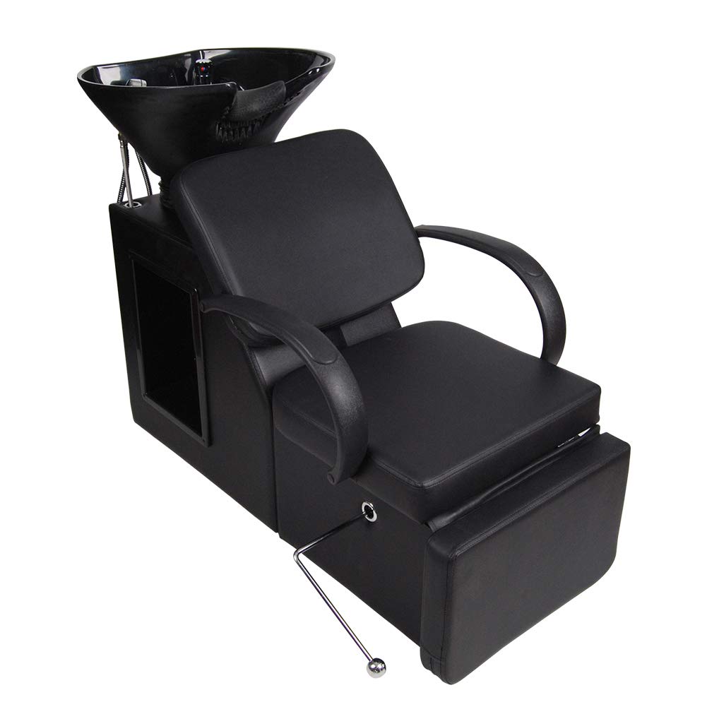 Polar Aurora Adjustable Shampoo Barber Backwash Chair Salon&Spa barber Chair ABS Plastic Bowl Sink Unit Station Beauty Spa Salon Equipment