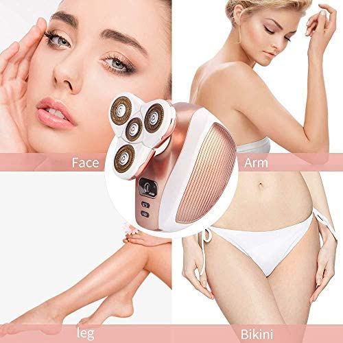 Painless Leg Hair Removal for Women - Rechargeable Waterproof Instant Hair Remover for Body Arm Legs Face Lips Bikini