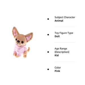 SUSHAFEN Stuffed Dog Puppy Toy Dog Plush Toy Soft Doll Stuffed Animal Pillow Birthday Gift Present Cute Dog Ornaments Decoration Handicraft House Desktop Decoration Prop,17cm/6.7"