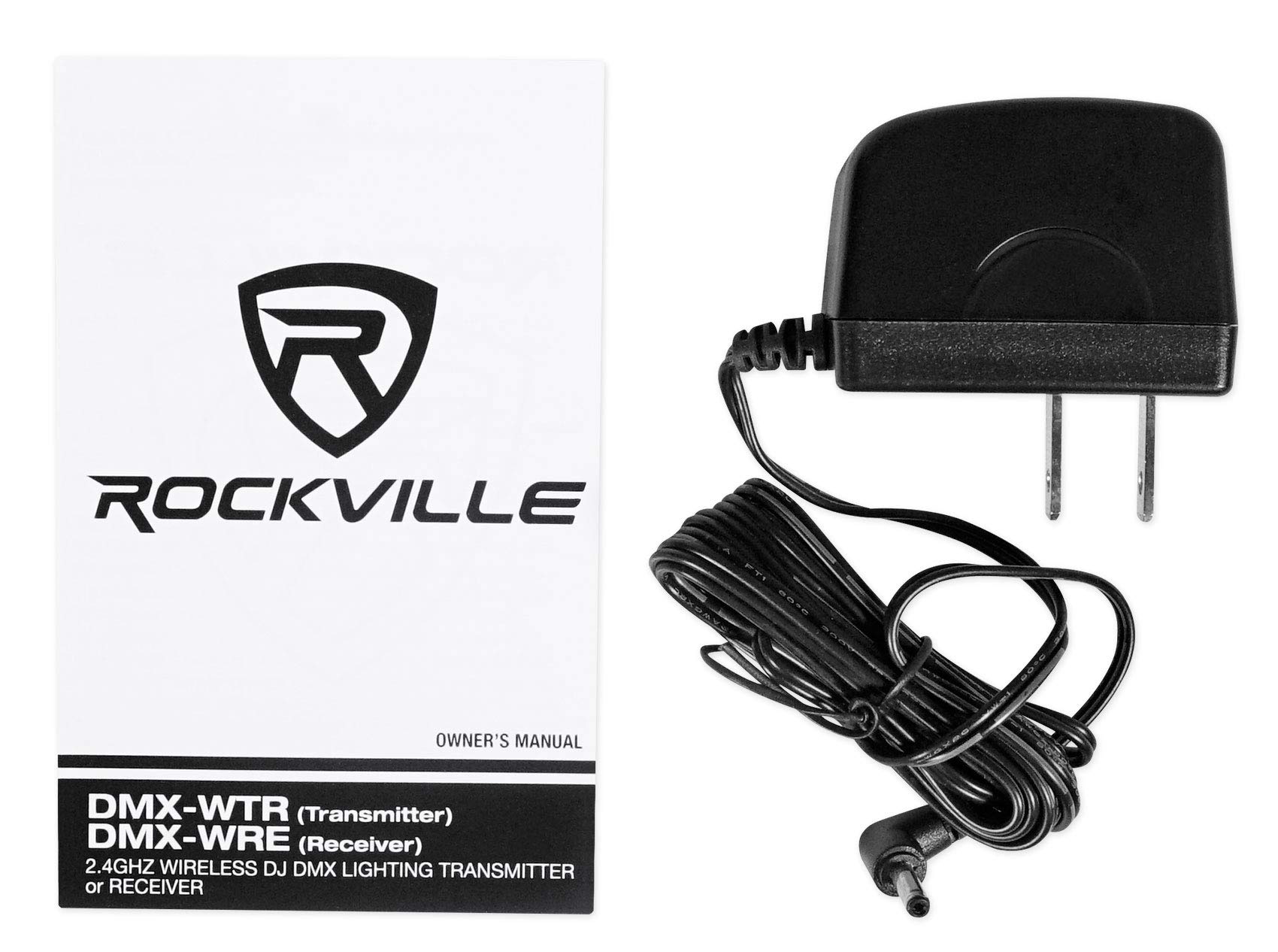 Rockville DMX-WTR Wireless DJ DMX Lighting Transmitter+8) Rechargeable Receivers