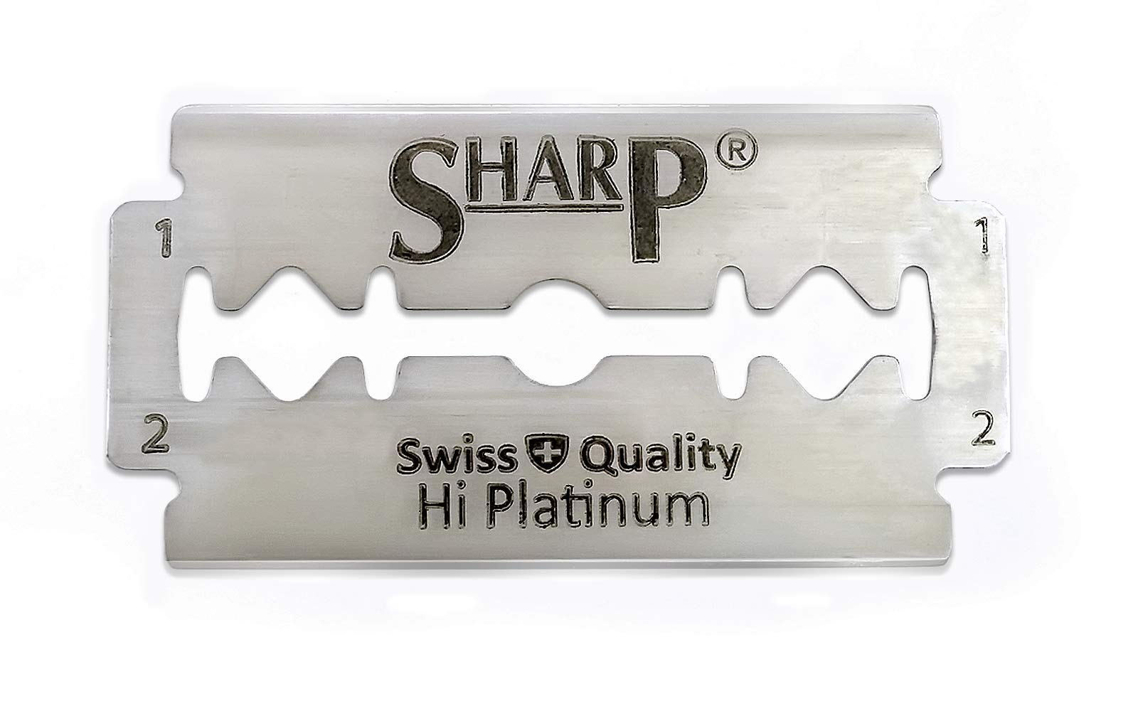 100 Sharp Hi Platinum Double Edge Razor Blades For Safety Razor - Men´s Safety Razor Blades For Shaving For Men For A Smooth And Clean Shave (1 Year Supply)