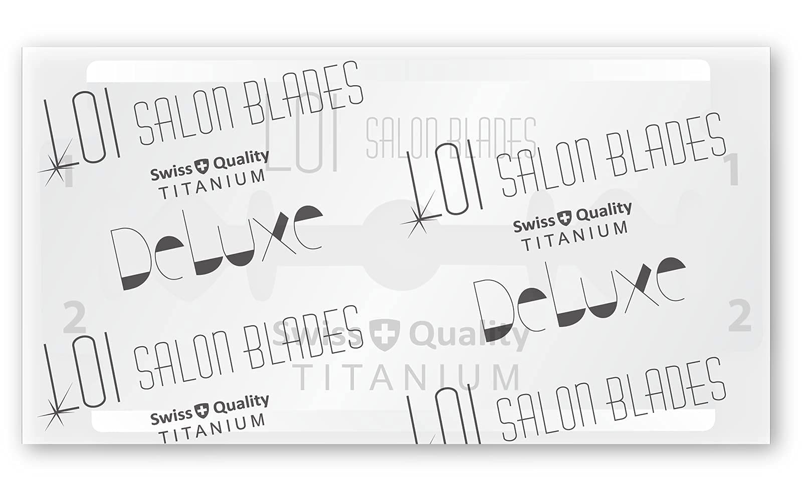 100 Loi Titanium Double Edge Razor Blades For Safety Razor - Men´s Safety Razor Blades For Shaving For Men For A Smooth And Clean Shave (1 Year Supply)