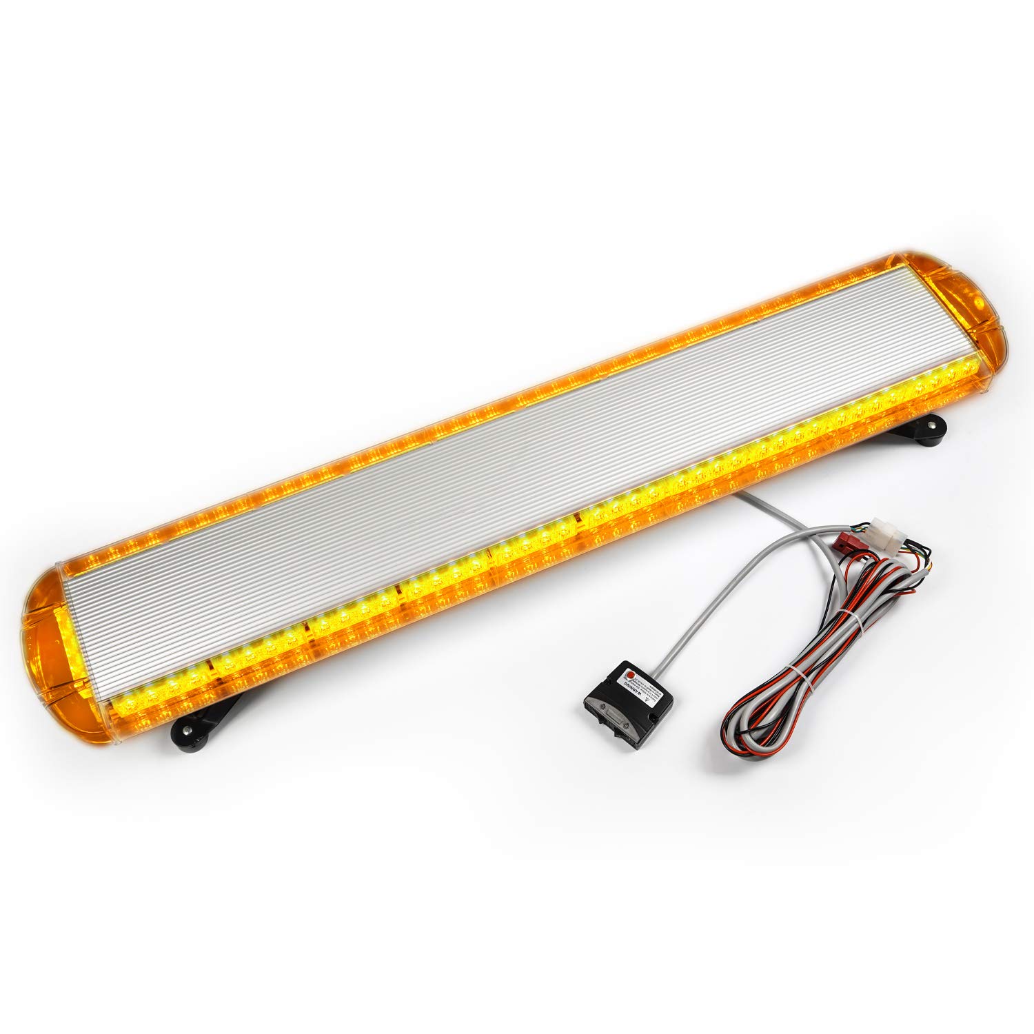 ASPL 47" 88 LED High Intensity Low Profile Roof Top Strobe Light Bar Emergency Warning Strobe lights For Tow Truck Construction Vehicles (Amber)