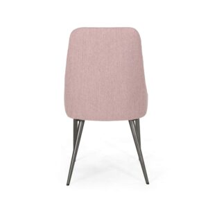 Christopher Knight Home Dawn Modern Fabric Dining Chairs (Set of 2), Light Blush