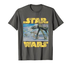 star wars vintage imperial at-at battle of hoth t-shirt t-shirt