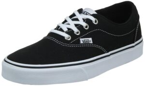 vans women's doheny trainers, black canvas black white 187, 7