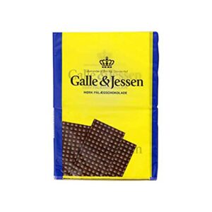 galle & jessen palaegschokolade mork dark chocolate sheets 216g (2-pack)