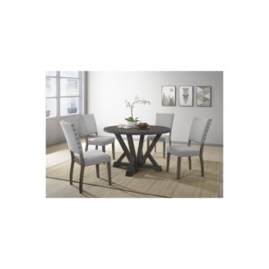 Best Master Furniture 5 Piece Dining Table Set Gray