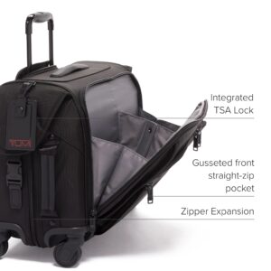 TUMI - Alpha Garment 4-Wheel Carry-On Luggage - Zippered Section for a Suit - 22-Inch Dress or Suit Bag for Men and Women - Black