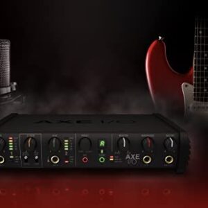 IK Multimedia AXE I/O premium 2-in 5-out 24-bit, 192 kHz USB audio interface for Mac/PC with advanced guitar tone shaping, Hi-Z re-amp out and massive AmpliTube and TONEX software bundle