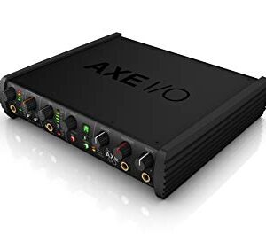 IK Multimedia AXE I/O premium 2-in 5-out 24-bit, 192 kHz USB audio interface for Mac/PC with advanced guitar tone shaping, Hi-Z re-amp out and massive AmpliTube and TONEX software bundle