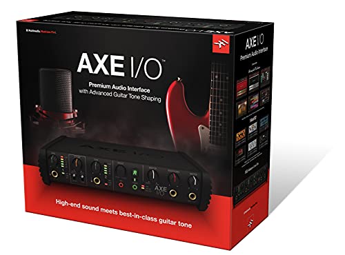 IK Multimedia AXE I/O premium 2-in 5-out 24-bit, 192 kHz USB audio interface for Mac/PC with advanced guitar tone shaping, Hi-Z re-amp out and massive AmpliTube and TONEX software bundle