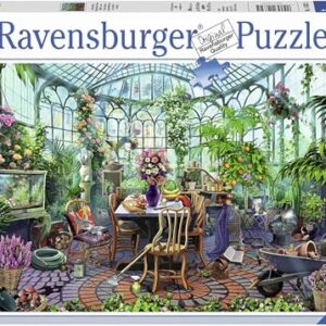 Ravensburger Greenhouse Morning 500 Piece Puzzle - Unique Artistic Experience | Materials | Perfect Fit Technology | Ideal for Family Gatherings | FSC-Certified Materials