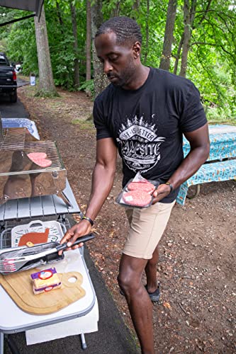 Camco Life is Better at The Campsite Retro RV Shaped Bamboo Wood Cutting Board for Food Prep-Doesn't Dull Knives, Resists Moisture (53089)