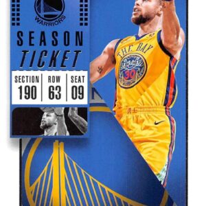 2018-19 Panini Contenders Season Ticket #86 Stephen Curry Golden State Warriors NBA Basketball Trading Card