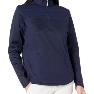 Callaway Basics Long Sleeve Ottoman 1/4 Zip Pullover, Peacoat, XX-Large