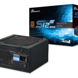 Seasonic S12III 650 SSR-650GB3 650W 80+ Bronze ATX12V & EPS12V Direct Cable Wire Output Smart & Silent Fan Control Power Supply