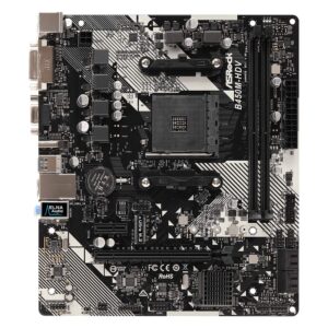 ASRock B450M-HDV R4.0 AM4 AMD Promontory B450 SATA 6Gb/s Micro ATX AMD Motherboard