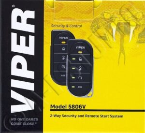 viper 5806v 2-way security system w/remote (renewed)