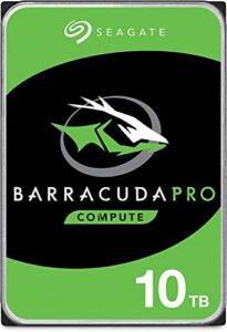 seagate barracuda pro sata hdd 10tb 7200rpm 6gb/s 256mb cache 3.5-inch internal hard drive for pc desktop computers system all in one home servers das (st10000dm0004) (renewed)