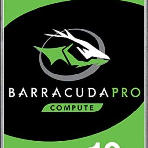 SEAGATE Barracuda Pro SATA HDD 10TB 7200RPM 6Gb/s 256MB Cache 3.5-Inch Internal Hard Drive for PC Desktop Computers System All in One Home Servers DAS (ST10000DM0004) (Renewed)