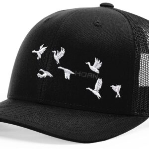 HORN GEAR Trucker Hat - Duck Hat Edition (Black/Black)