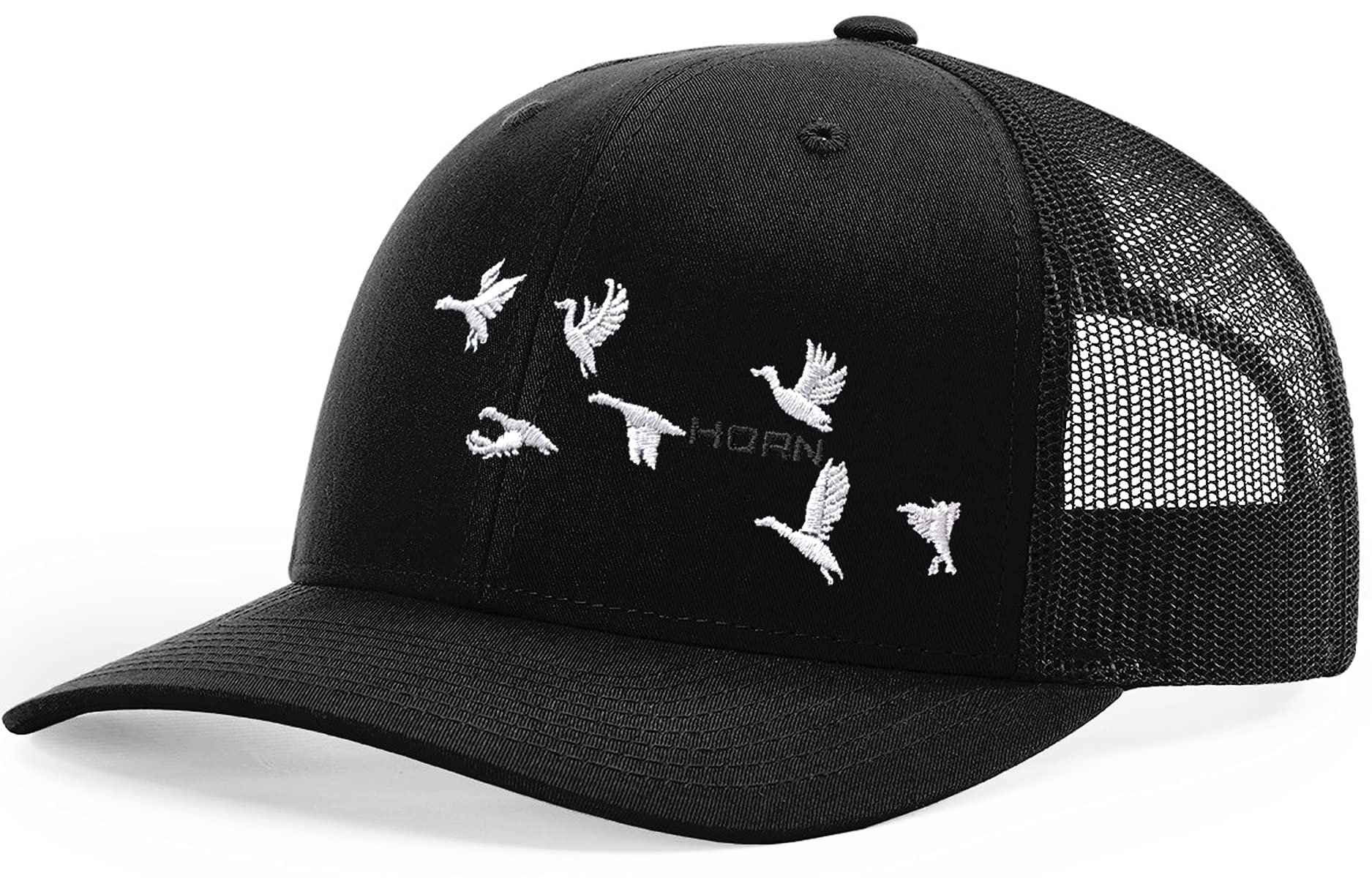HORN GEAR Trucker Hat - Duck Hat Edition (Black/Black)