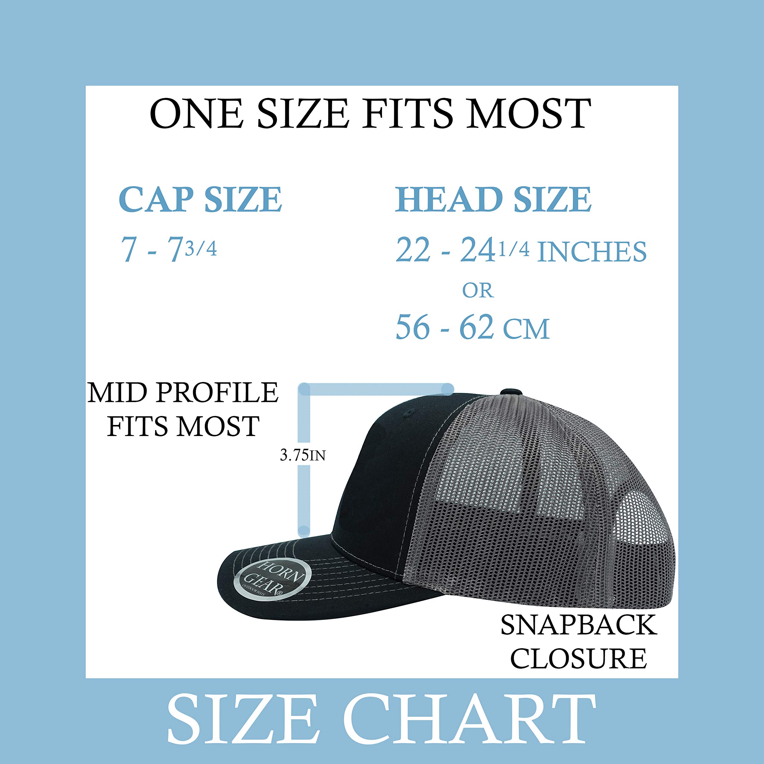 HORN GEAR Trucker Hat - Duck Hat Edition (Black/Black)