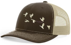 horn gear trucker hat - duck hat edition (brown/khaki)