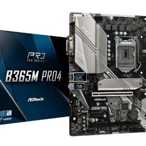 ASRock B365M PRO4 LGA1151/ Intel B365/ DDR4/ Quad CrossFireX/ SATA3&USB3.1/ M.2/ A&GbE/ MicroATX Motherboard