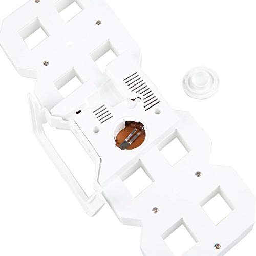 FidgetGear Modern Digital 3D White LED Wall Clock Alarm Clock Snooze 12/24 Hour Display USB