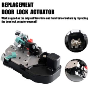 Unikpas Door Lock Actuator Motor Rear Left Driver Side Compatible for Dodge Ram 1500 2500 3500 4000 4500 5500 Replace Power Door Latch Assembly 931-644 55276795AB