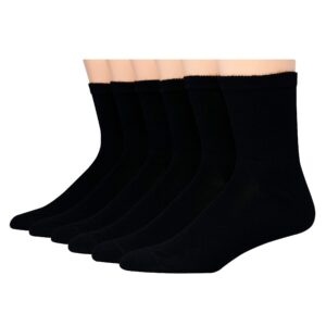 Hanes Men's Big and Tall Active Cool 12-Pack Crew Socks Black, *BIG* Shoe: 12-14 / Sock: 13-15