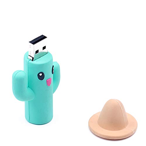 WDOIT 1 Pc 2 GB / 4 GB / 8 GB / 16 GB / 32 GB / 64 GB Creative U Disk 2.0 USB Mini Cute Cactus-Shape Flash Drive Pen Drive Data Storage Memory Stick, 64GB