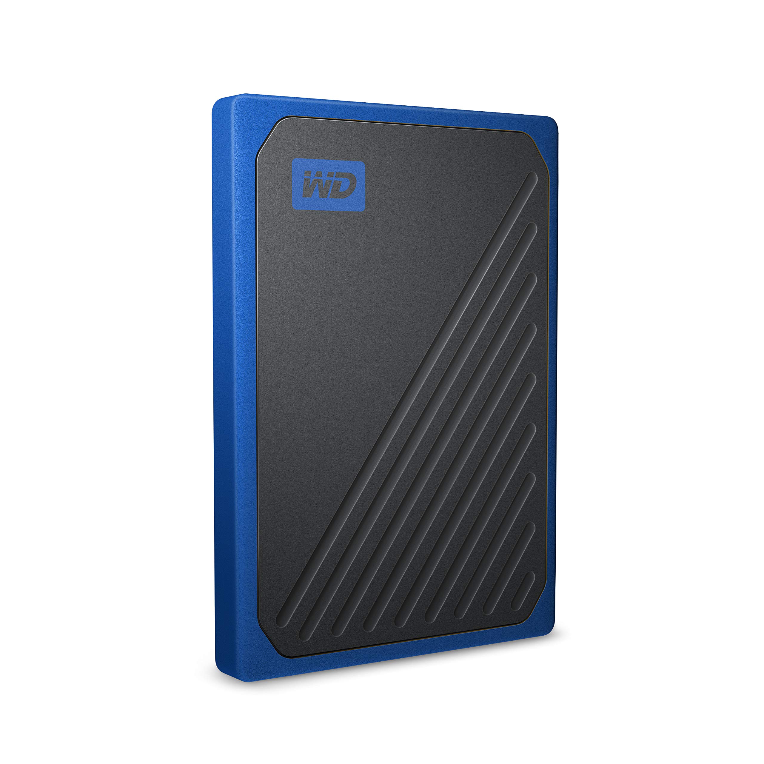 WD 500GB My Passport Go SSD Cobalt Portable External Storage, USB 3.0 - WDBMCG5000ABT-WESN