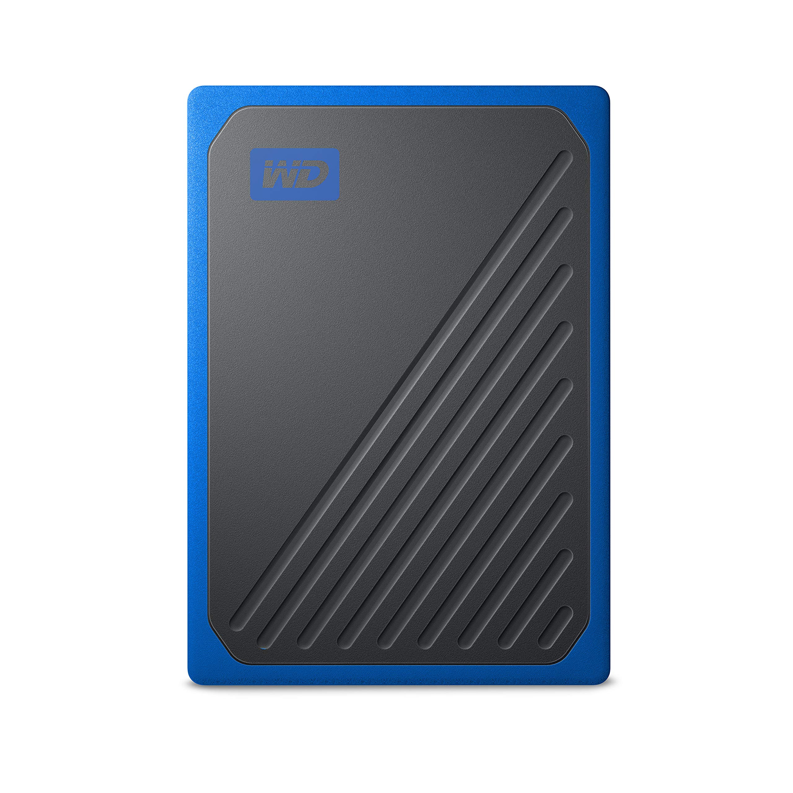 WD 500GB My Passport Go SSD Cobalt Portable External Storage, USB 3.0 - WDBMCG5000ABT-WESN